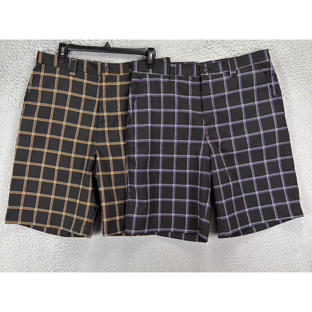 Snake Eyes Chino Golf Shorts Mens 32 Black Players Collection Plaid Bundle Of 2